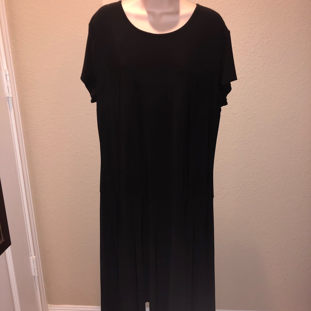CATO - Plain Black, Shark Bite Dress